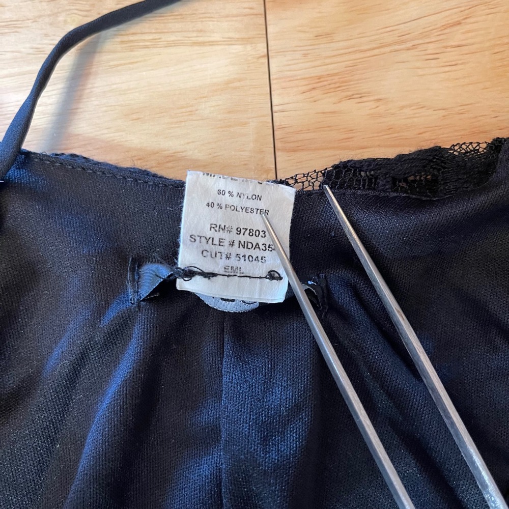 ING Black Floral Lace Bell Sleeve Tassel Fringe Shift Dress Plus Size 3X NDA354 - Picture 4 of 8